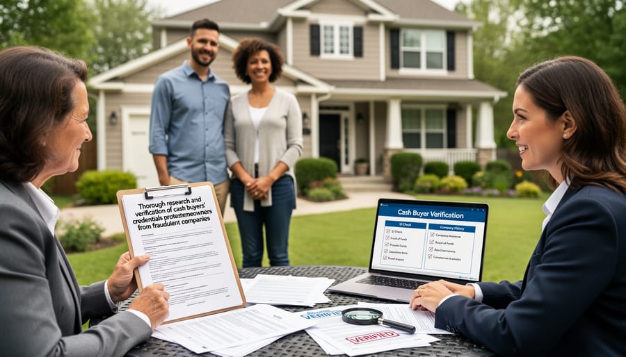 Person carefully reviewing documents with magnifying glass during home buyer research